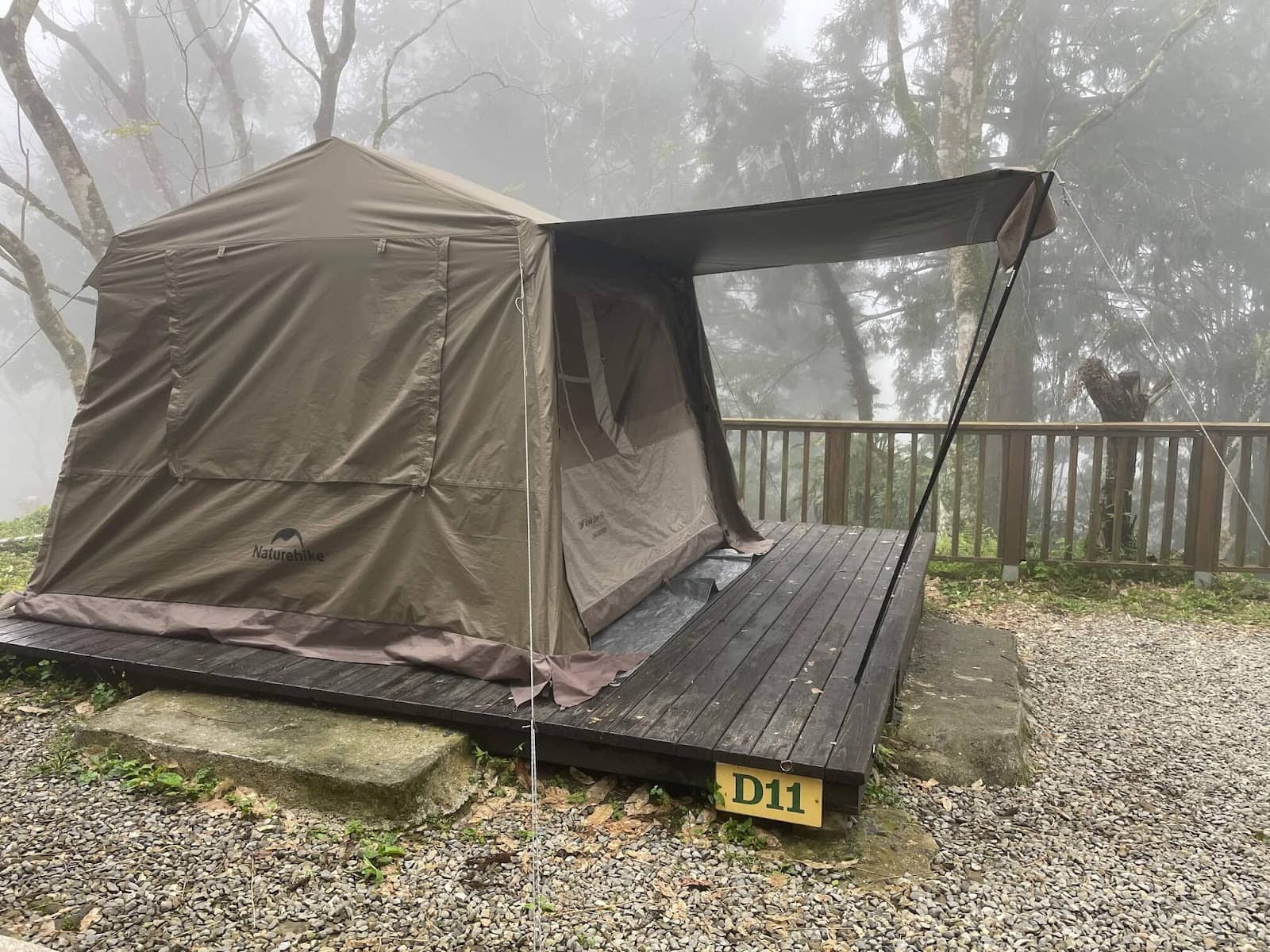Naturehike帳篷搭建完成